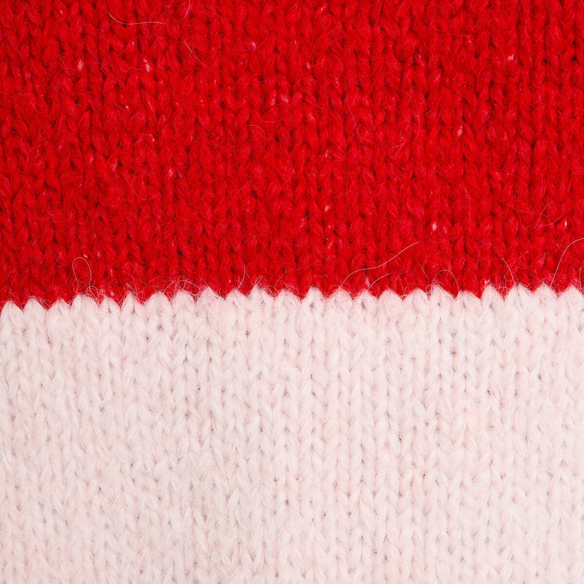 Pull manches longues rouge femme