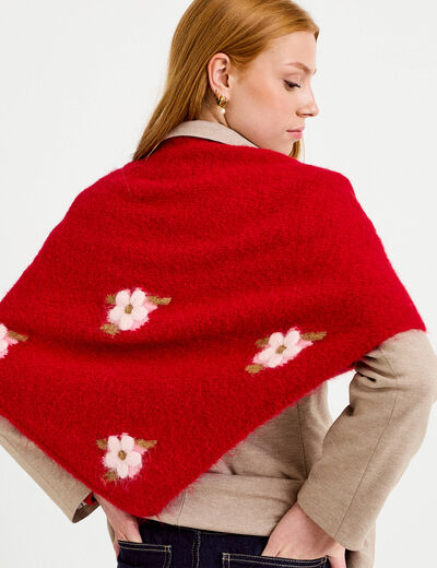 &Eacute;charpe fluide rouge femme