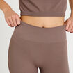 Short cycliste sans couture marron clair femme