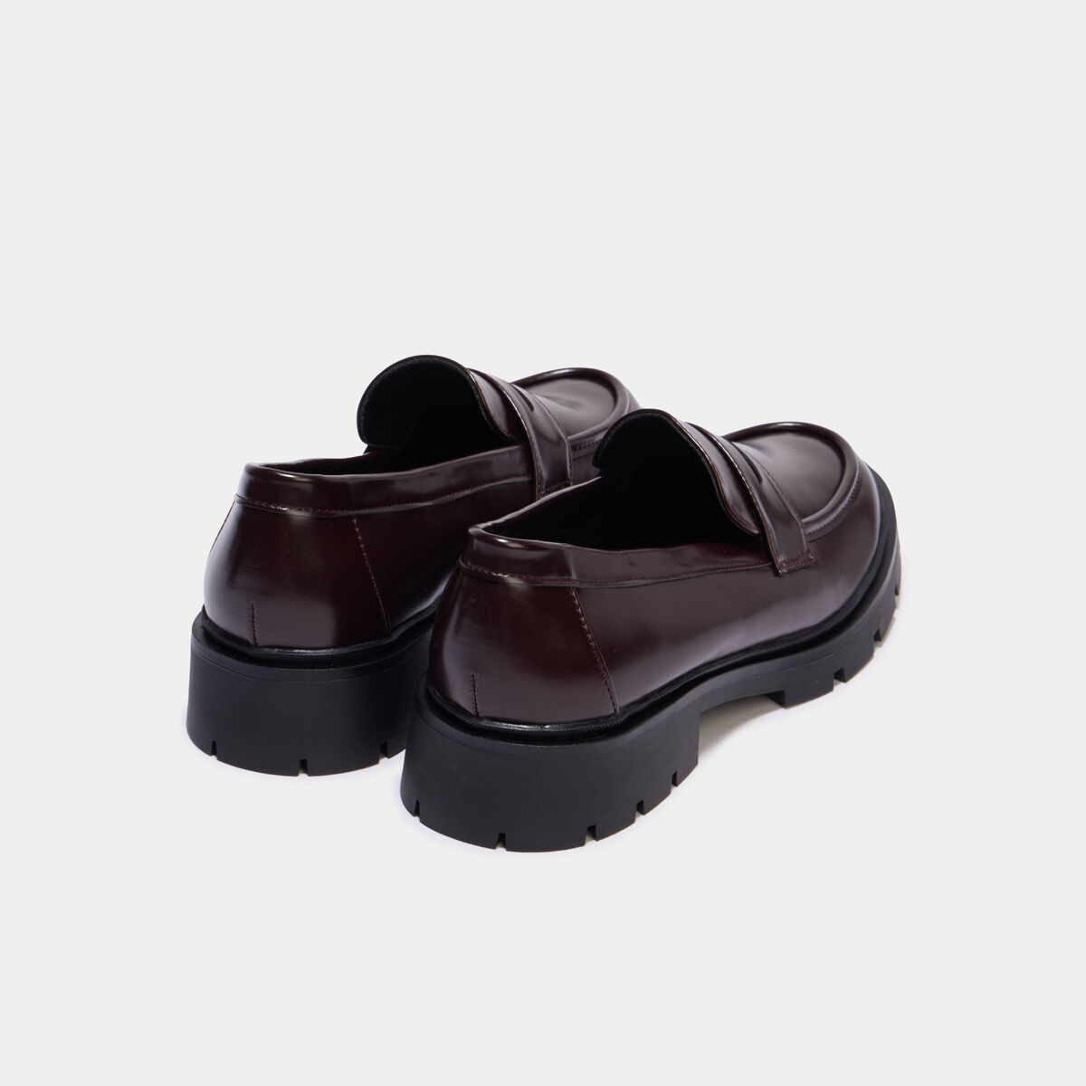Mocassins bordeaux femme