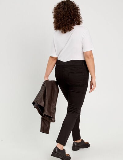Jeans slim push-up denim noir femme