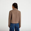 Veste zipp&eacute;e taupe femme