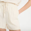 Short coupe flare ecru femme