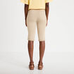 Pantacourt taupe femme