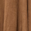 Jupe courte &eacute;vas&eacute;e aspect daim marron fonc&eacute; femme