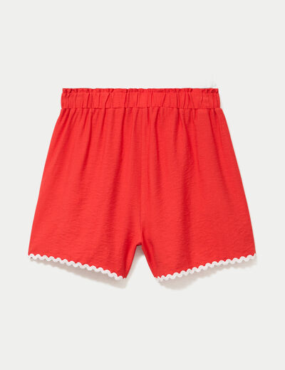 Short rouge femme