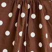 Chemise droite manches longues marron femme
