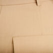 Pantalon barrel beige femme