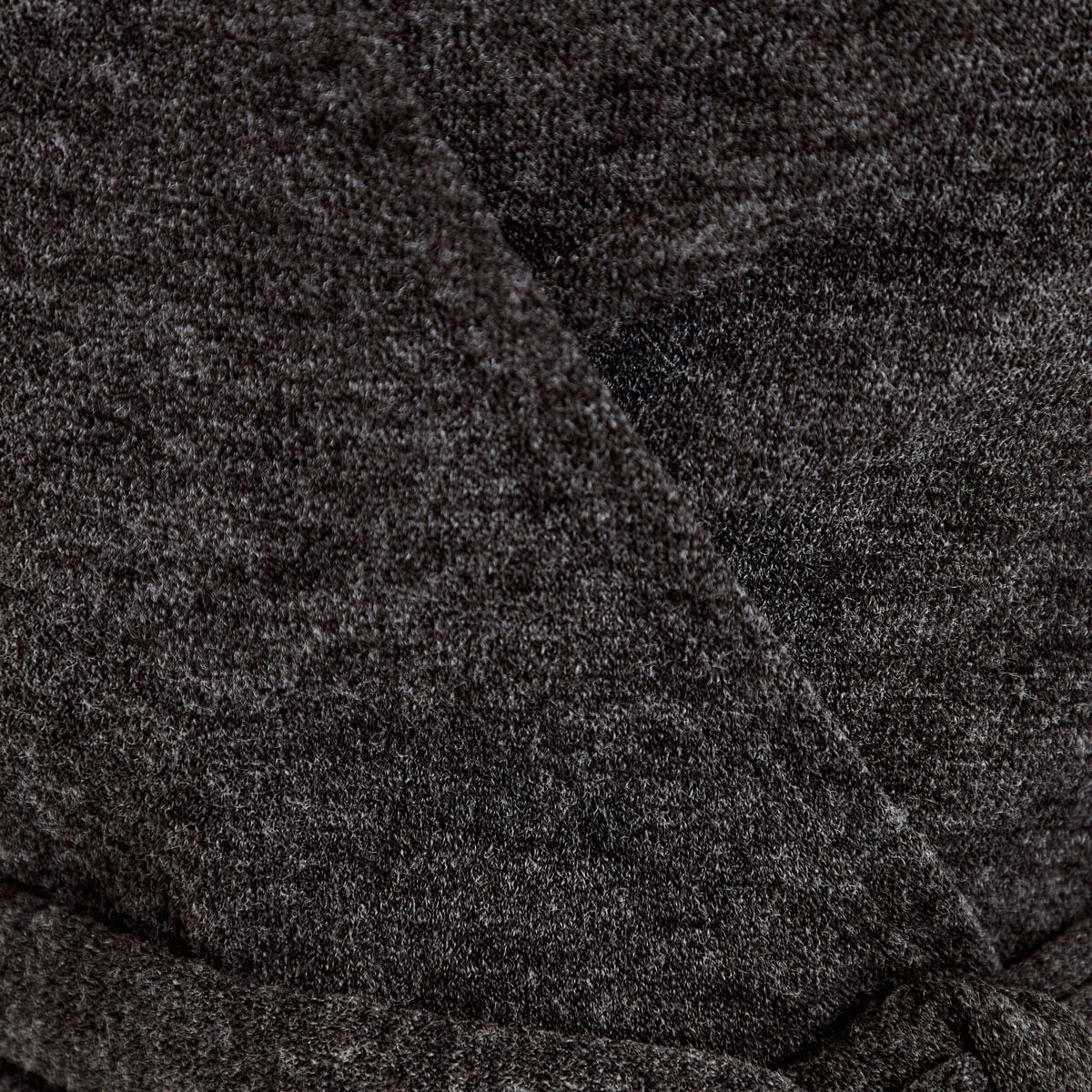 Cache-coeur droit manches longues gris fonc&eacute; femme