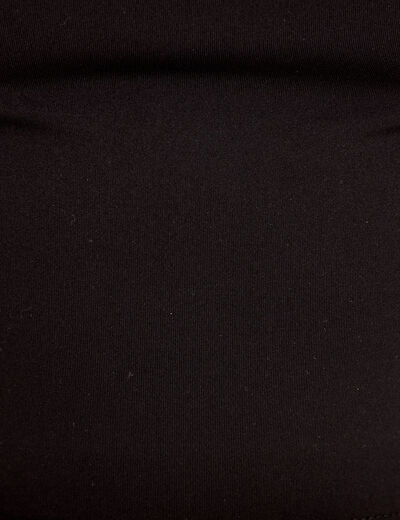 D&eacute;bardeur col rond noir femme