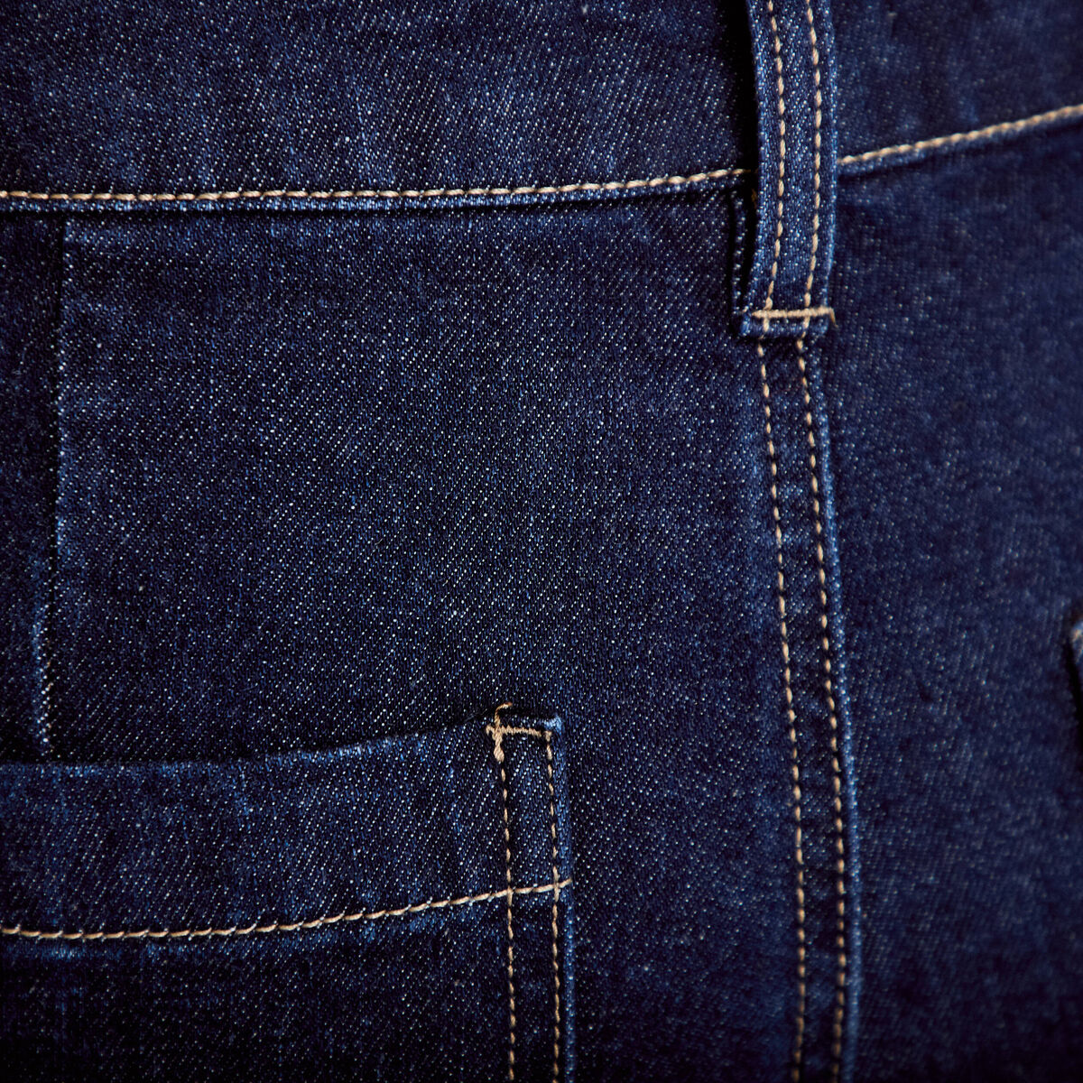 Jean bootcut taille haute denim brut femme