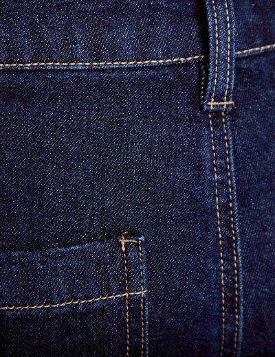 Jean bootcut taille haute denim brut femme