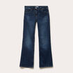 Jean bootcut taille basse denim stone femme