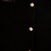 Jupe-short trap&egrave;ze en maille noir femme