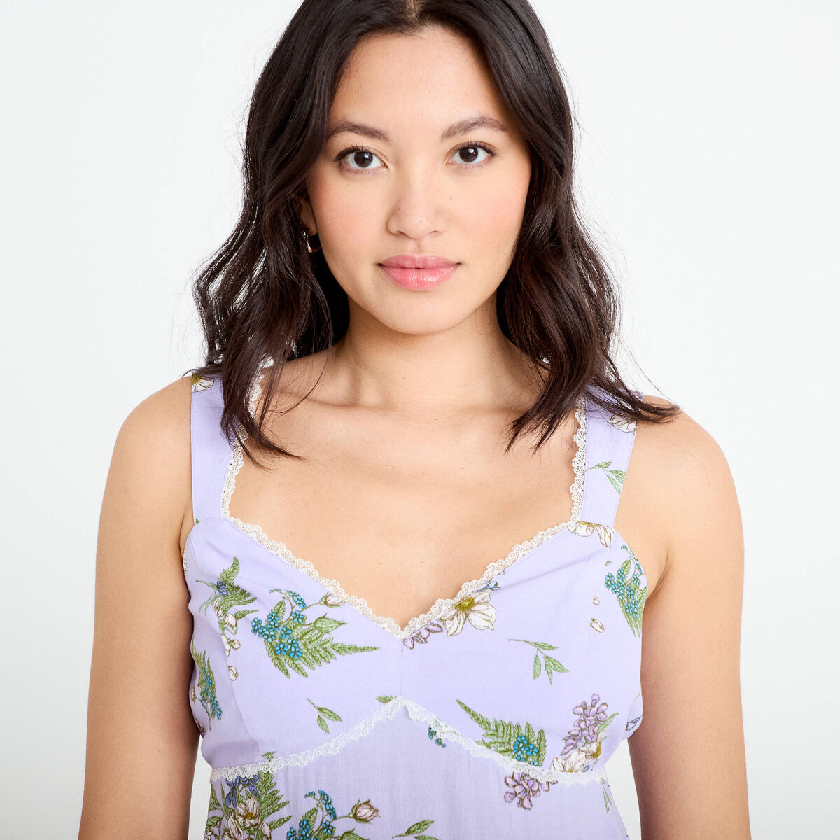 D&eacute;bardeur bretelles r&eacute;glables Bridgerton violet clair femme