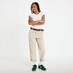 Pantalon chino avec ceinture amovible beige femme