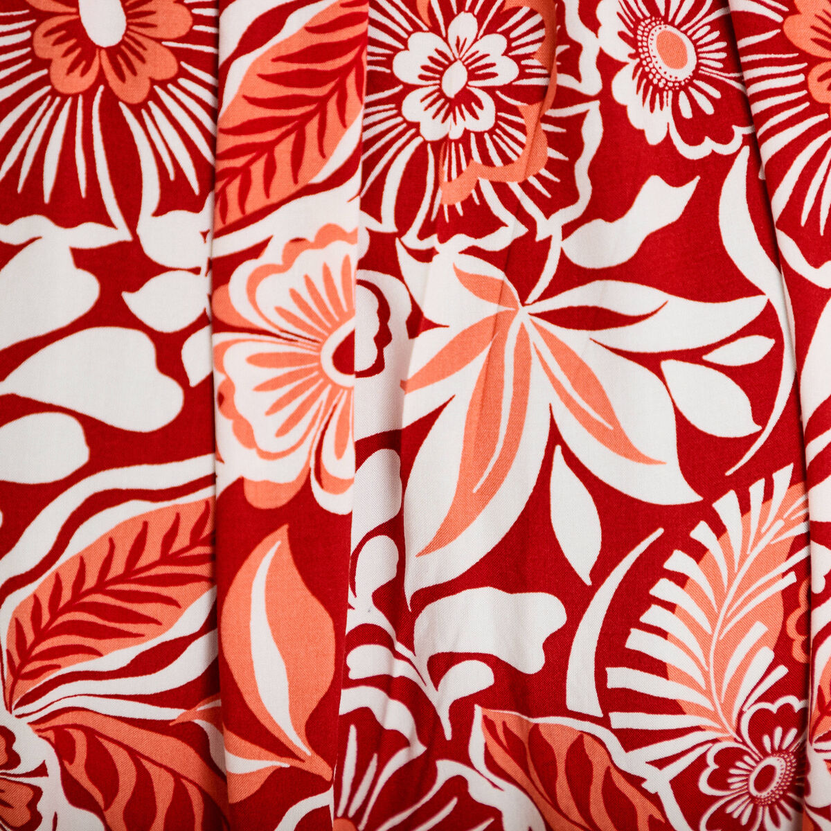 Robe longue &eacute;vas&eacute;e bretelles fines rouge femme