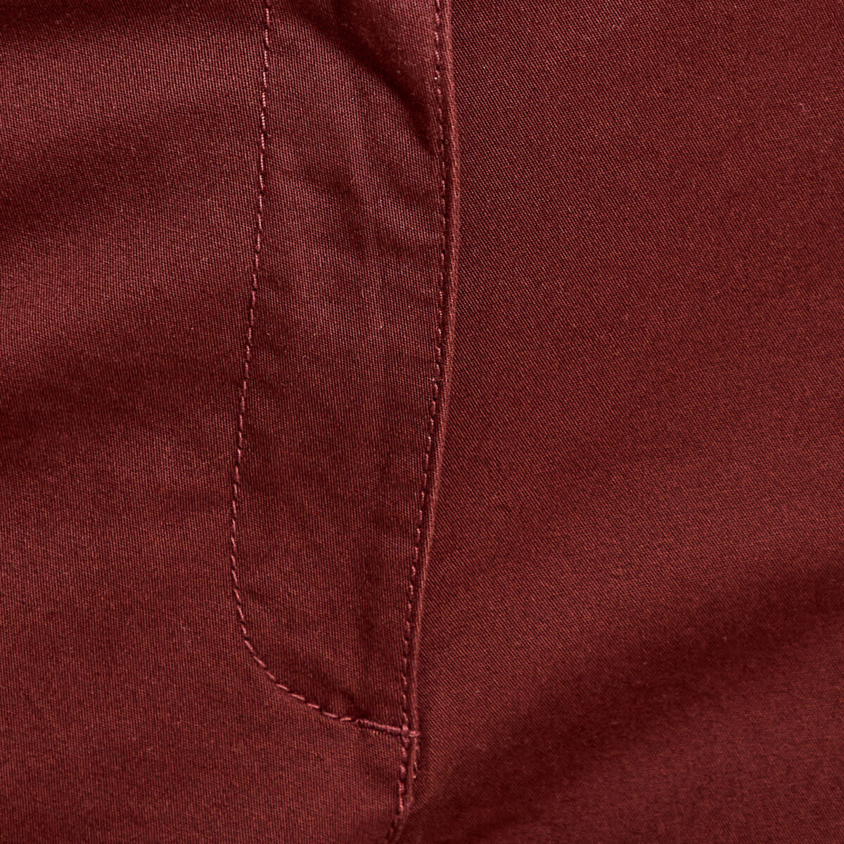 Pantalon chino 7/8&egrave;me marron femme