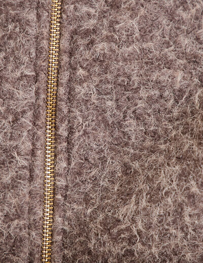 Veste sans manches effet polaire sable femme