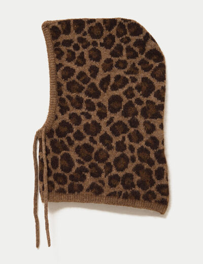 Cagoule marron fonc&eacute; femme