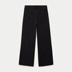 Pantalon bootcut taille haute noir femme