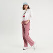 Jean wide leg carpenter vieux rose femme