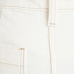 Jean bootcut taille haute denim blanc femme