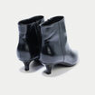 Bottines &agrave; talon noir femme