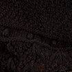 D&eacute;bardeur tricot col en V noir femme