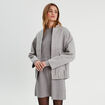 Robe pull effet 2-en-1 gris clair femme