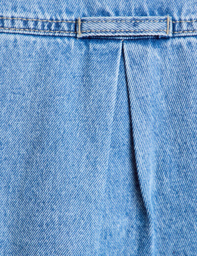 Robe droite en jean denim double stone femme