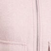 Veste zipp&eacute;e rose poudr&eacute;e femme