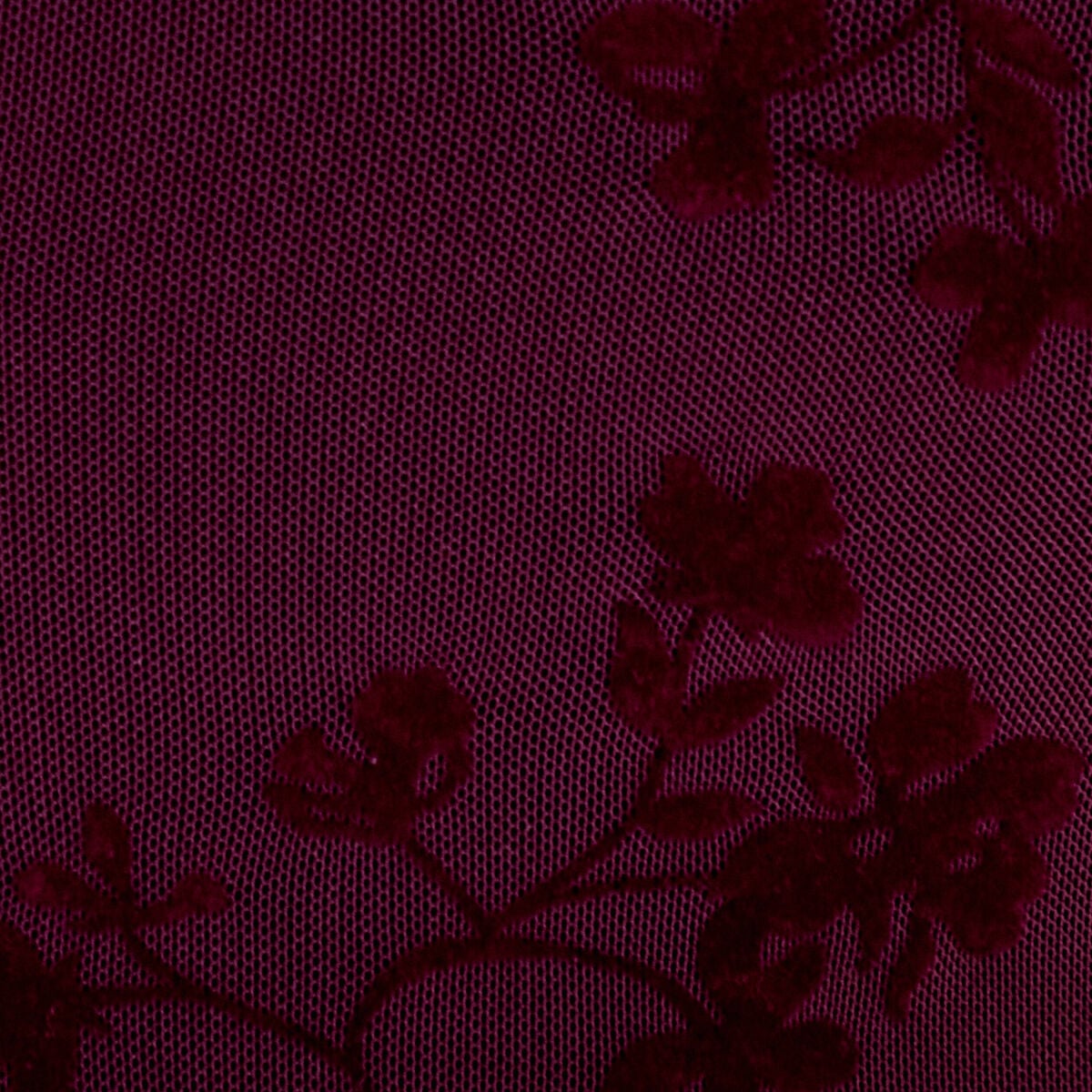 T-shirt ajust&eacute; manches longues prune femme