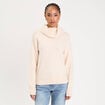 Pull avec col roul&eacute; ecru femme