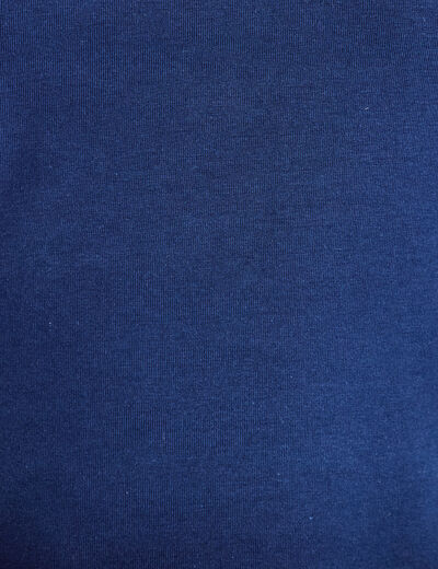 D&eacute;bardeur cropped bleu fonc&eacute; femme