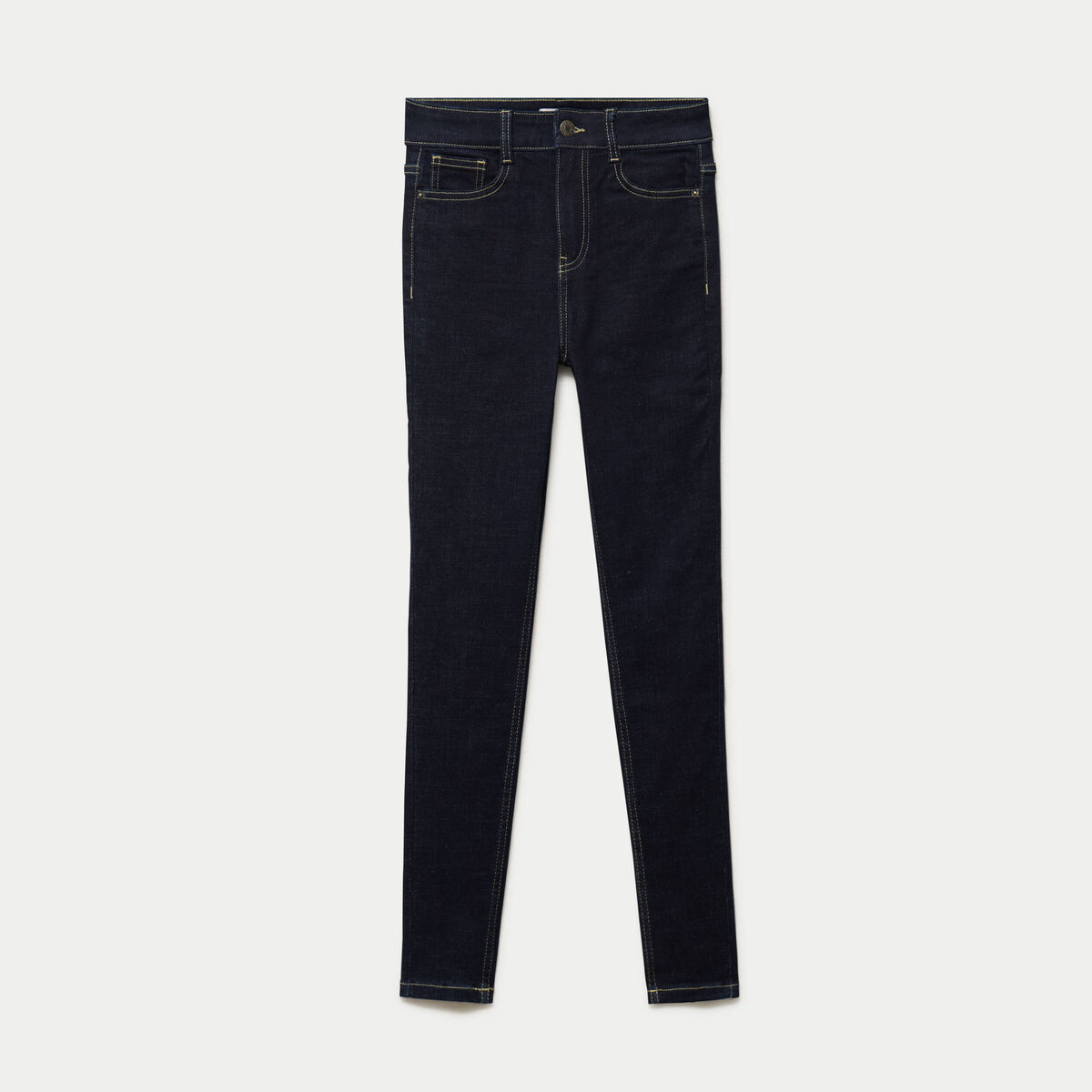 Jean skinny taille haute denim brut rinse femme