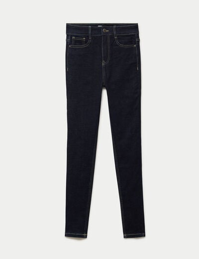 Jean skinny taille haute denim brut rinse femme