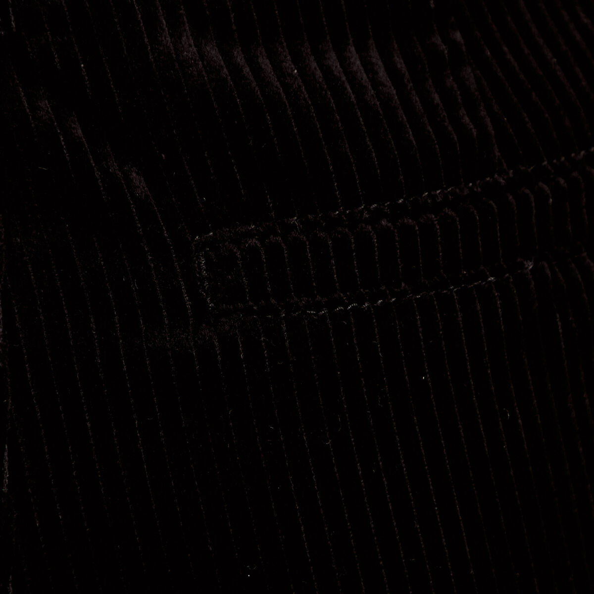 Pantalon chino en velours noir femme