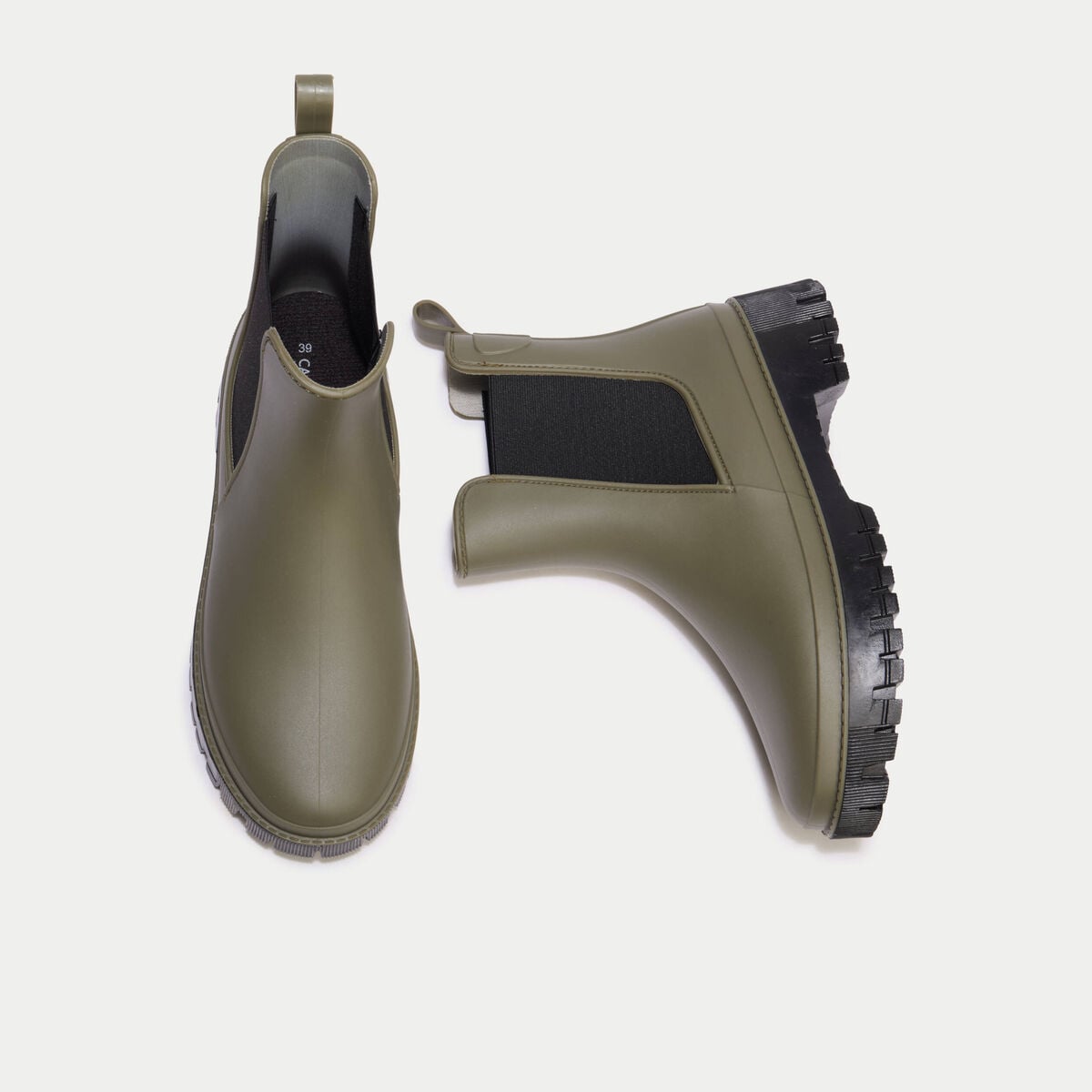 Bottines vert kaki femme