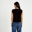Gilet sans manches noir femme