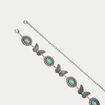 Ceinture fine avec cha&icirc;ne gris argent femme