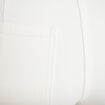 Jean wide leg cropped ceinture amovible denim blanc femme