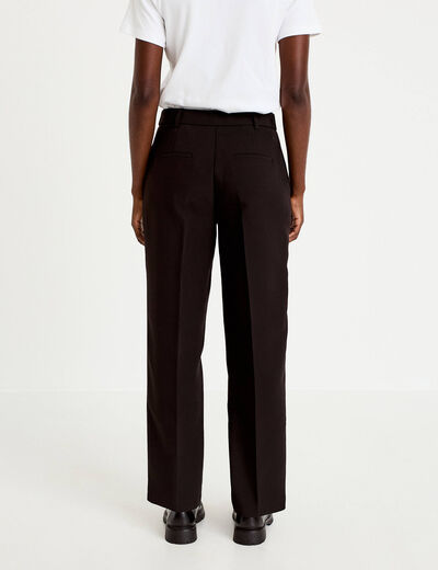 Pantalon bootcut taille standard noir femme