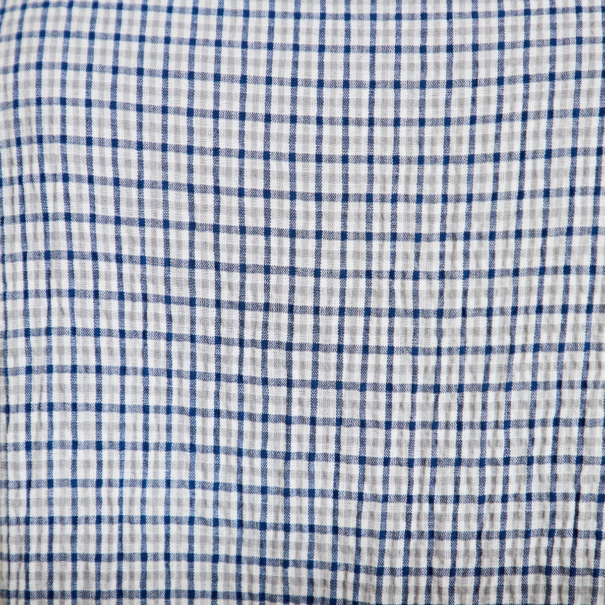 Chemise droite manches longues bleu fonc&eacute; femme