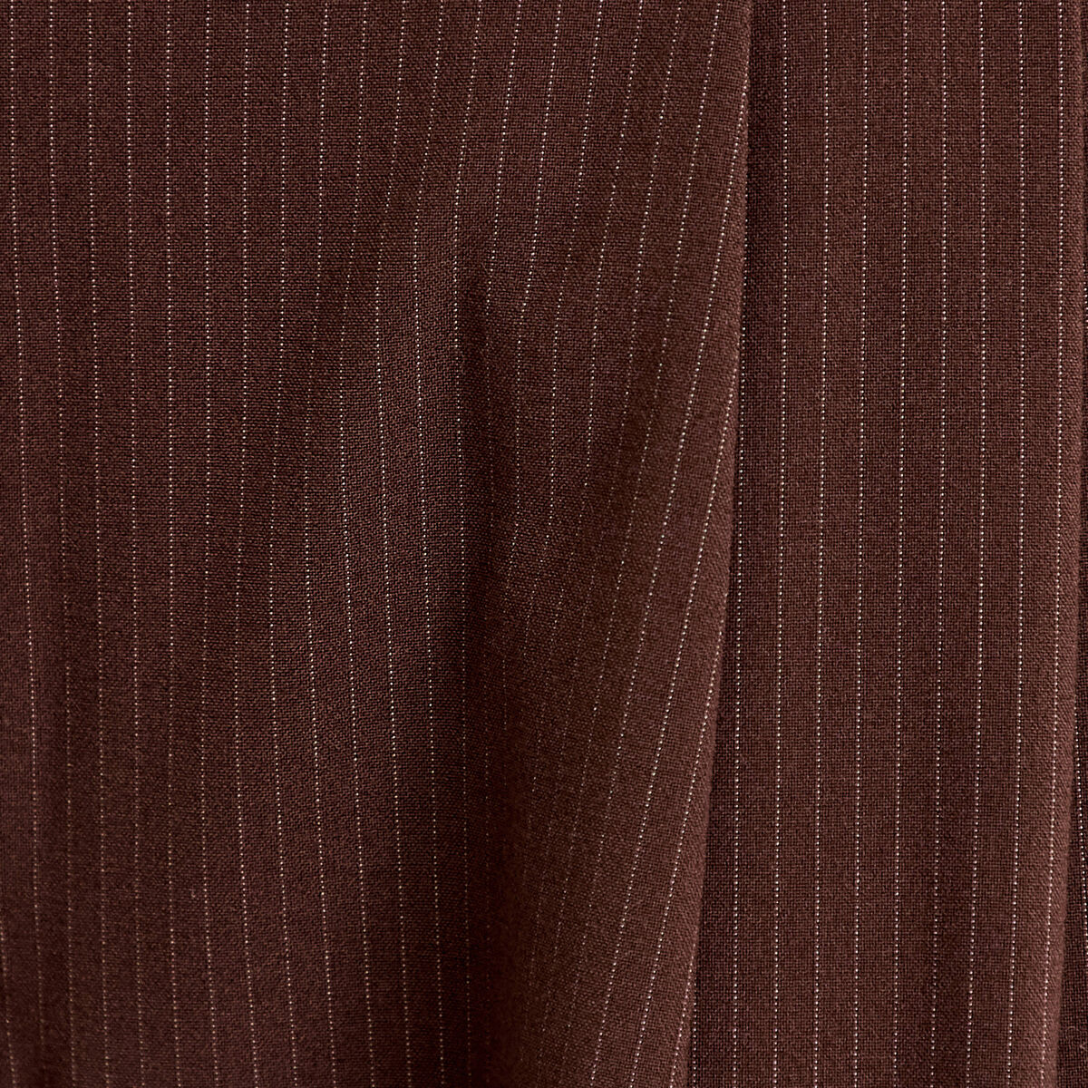 Pantalon large &agrave; pinces marron femme