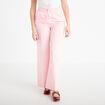Pantalon large taille &eacute;lastiqu&eacute;e rose clair femme