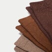 Lot de 3 paires de chaussettes marron fonc&eacute; femme