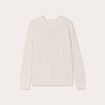 Pull manches longues ecru femme