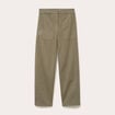 Pantalon barrel taille haute vert kaki femme