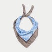 Foulard satin&eacute; soyeux bleu ciel femme